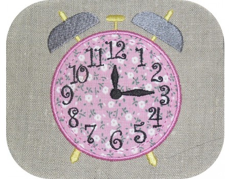 Instant download machine embroidery   timepiece