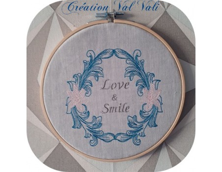 Motif de broderie machine cadre ornements