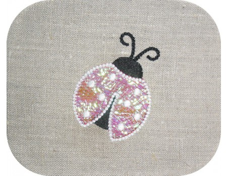 Instant download machine embroidery ladybug