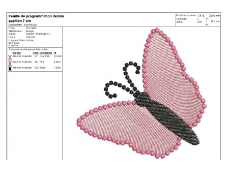 Instant download machine embroidery butterfly mylar