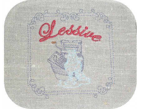 Motif de broderie machine lessive