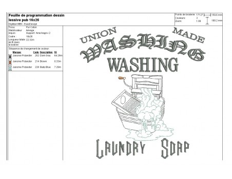 Instant download machine embroidery design laundry