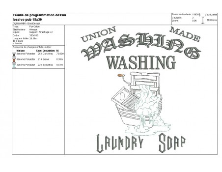 Instant download machine embroidery design laundry