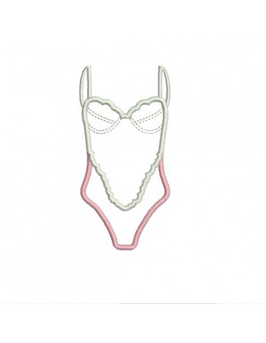 Instant download machine embroidery design shell lingerie