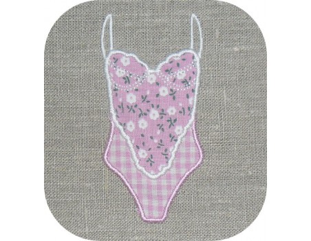 Motif de broderie machine  body appliqué