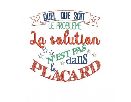 Motif de broderie placard