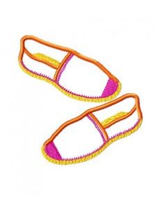 Motif de broderie espadrilles