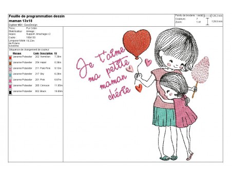 Instant download machine embroidery design mothers' Day