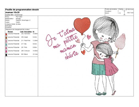 Instant download machine embroidery design mothers' Day