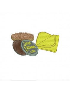 Instant download machine embroidery design vintage shoe polish