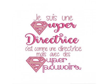 Motif de broderie super directrice