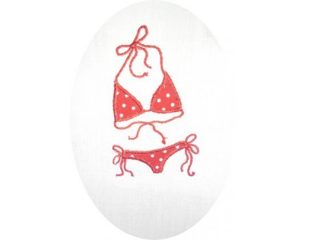 Motif de broderie bikini