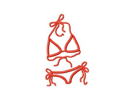 Motif de broderie bikini