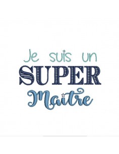 Motif de broderie  super maître