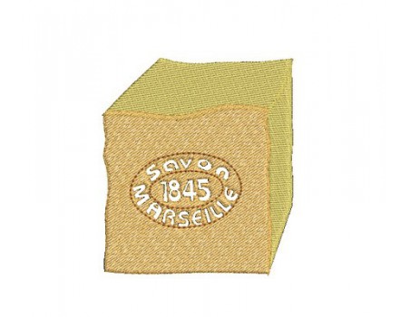 Motif de broderie savon cube