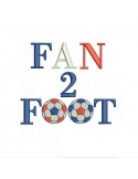 Motif de broderie machine fan de foot
