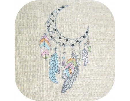 Embroidery design arrow dream catcher boho