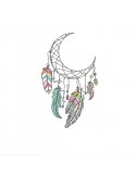 Embroidery design moon dream catcher