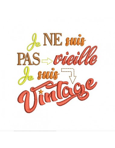 Motif de broderie Vintage femme