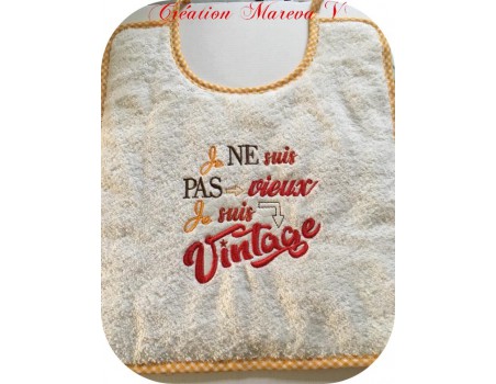 Motif de broderie Vintage homme