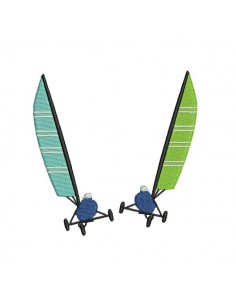 Instant download machine embroidery sailboat