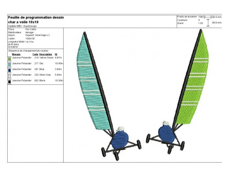 Instant download machine embroidery sailboat