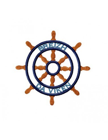 Motif de broderie barre de bateau