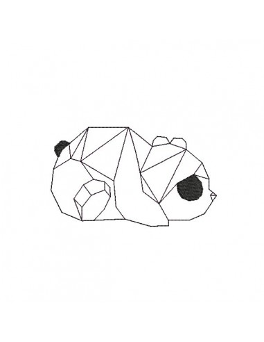 Motif de broderie machine panda origami