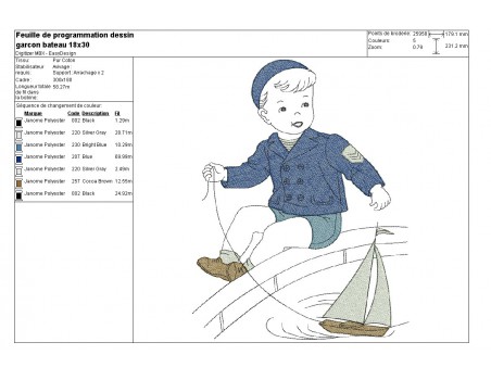 Instant download machine embroidery design vintage baby in his highchair