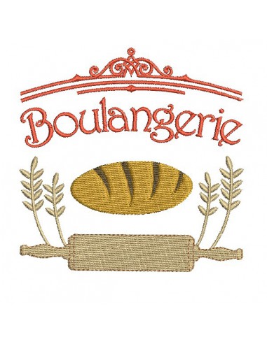 Motif de broderie machine boulangerie