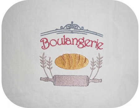 Motif de broderie machine boulangerie