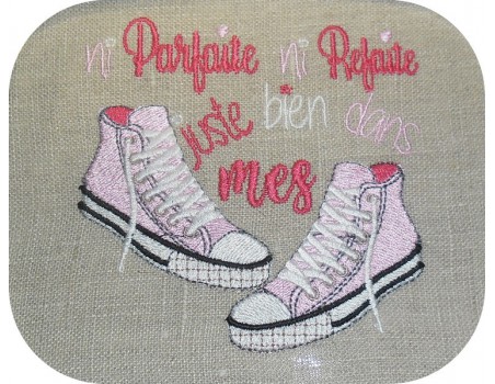 Instant download machine embroidery top sneaker