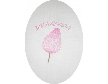 Motif de broderie barbapapa