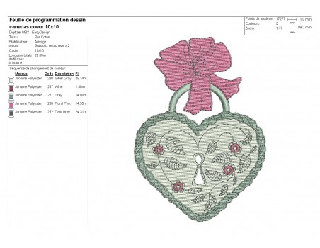 Instant download machine embroidery  heart quilting