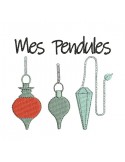 embroidery design esoteric pendulum