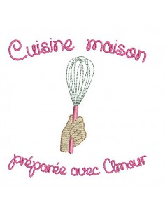 Motif de broderie machine cuisine maison