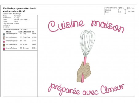 Instant download machine embroidery bakery