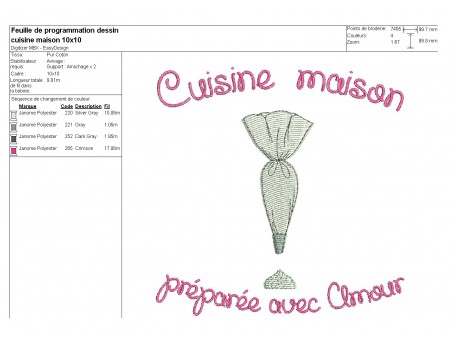 Instant download machine embroidery kitchen home made