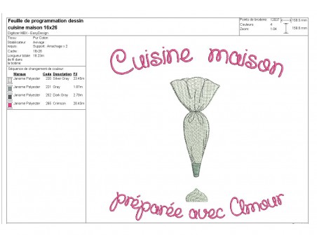 Instant download machine embroidery kitchen home made