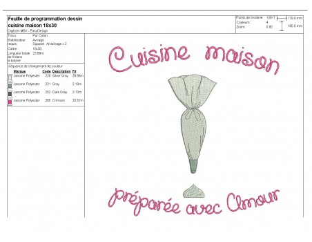 Instant download machine embroidery kitchen home made