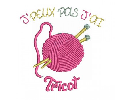 Motif de broderie machine tricot