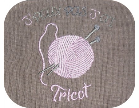 Motif de broderie machine tricot