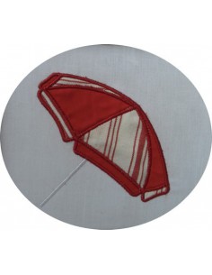 Motif de broderie parasol