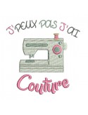 Motif de broderie machine couture