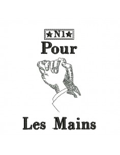 motif de broderie Mains 