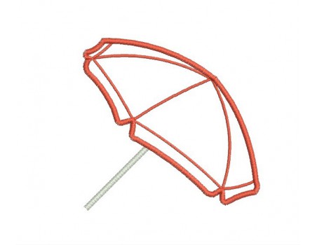 Motif de broderie parasol
