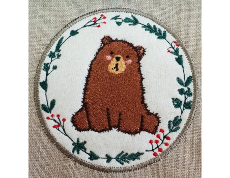 Motif de broderie machine série animaux