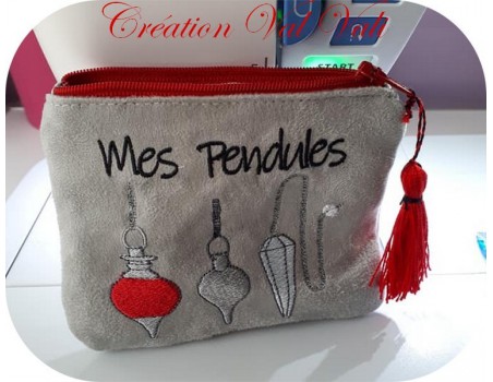 Motif de broderie pendules