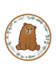 Motif de broderie machine  ours