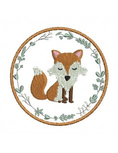 Instant download machine embroidery raccoon